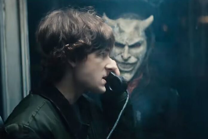 Mason Thames and Ethan Hawke in 'The Black Phone 2'