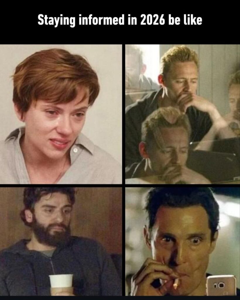 Me checking the news for two minutes and aging six years