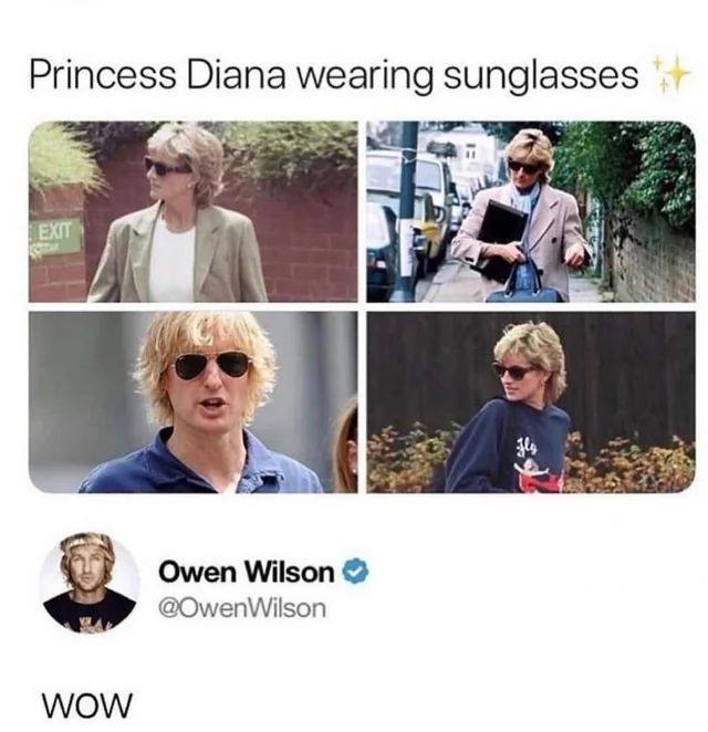 Some people don’t wear sunglasses, they activate Owen Wilson mode