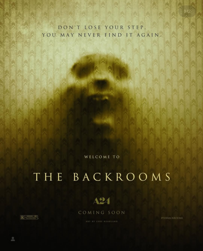 Backrooms 2026 A24 horror movie poster