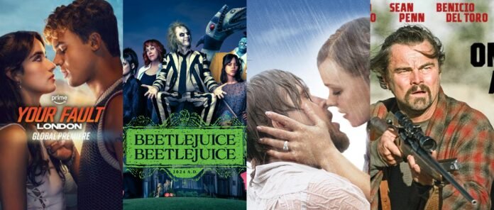 Best movies on Prime Video in June 2026 featuring Your Fault London, Beetlejuice Beetlejuice, The Notebook, and One Battle After Another