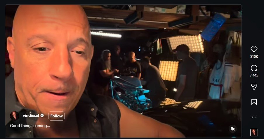 Vin Diesel's on Instagram
