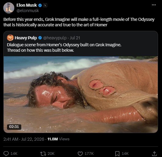 Elon Musk's X Post