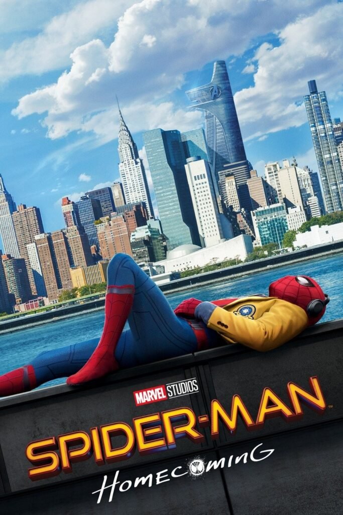 Spider-Man Homecoming movie poster featuring Tom Holland