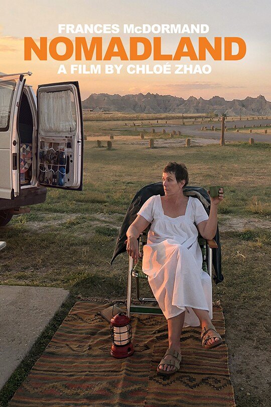 Nomadland movie poster starring Frances McDormand