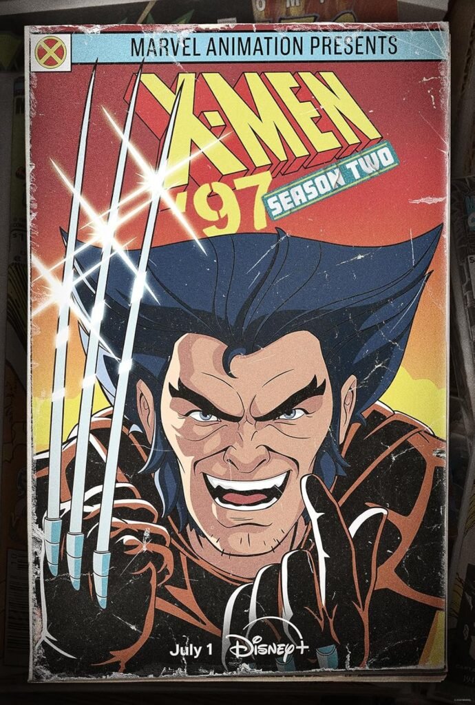 X-Men ’97 Season 2 official Disney+ poster featuring Wolverine.