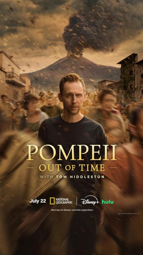 Tom Hiddleston in National Geographic’s Pompeii: Out of Time.