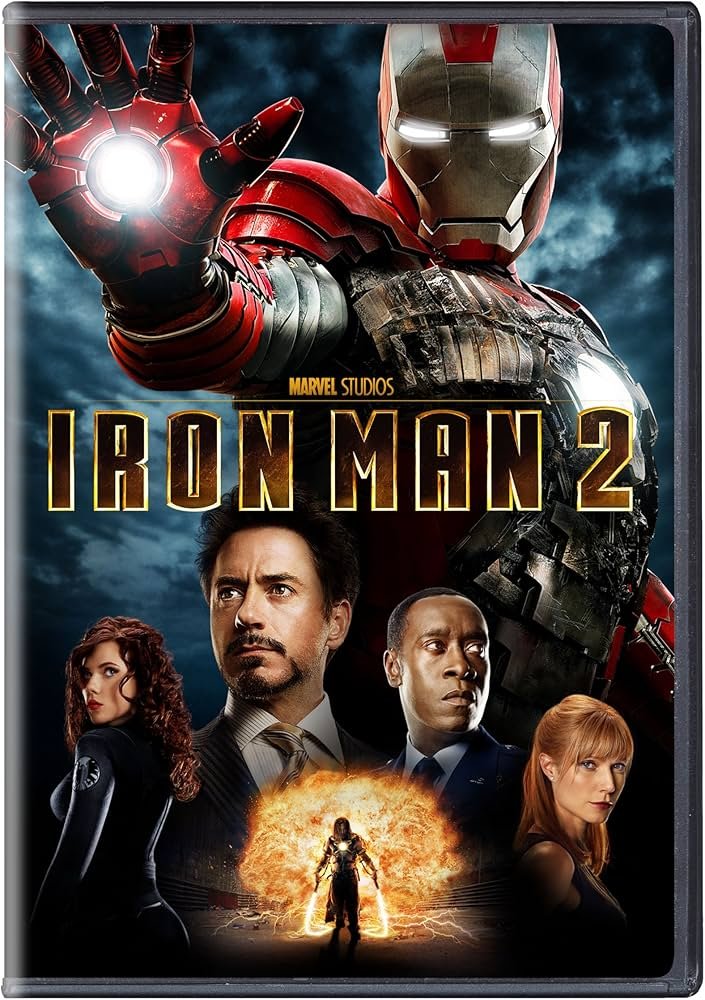 Iron Man 2 poster featuring Tony Stark in his Iron Man armor.