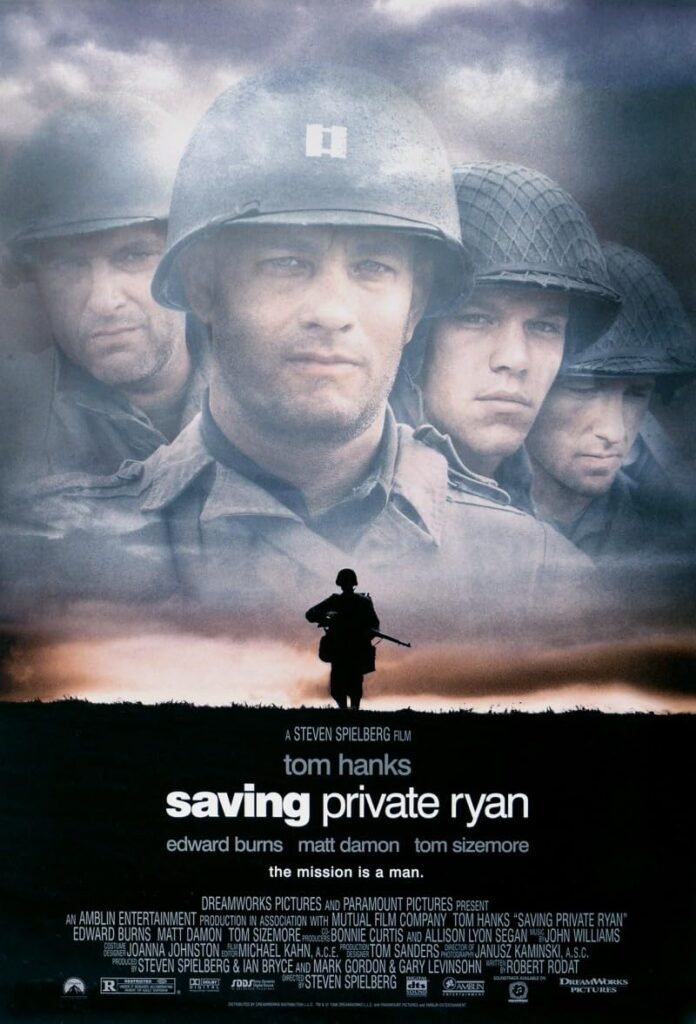 Steven Spielberg’s acclaimed war drama Saving Private Ryan remains an essential watch.