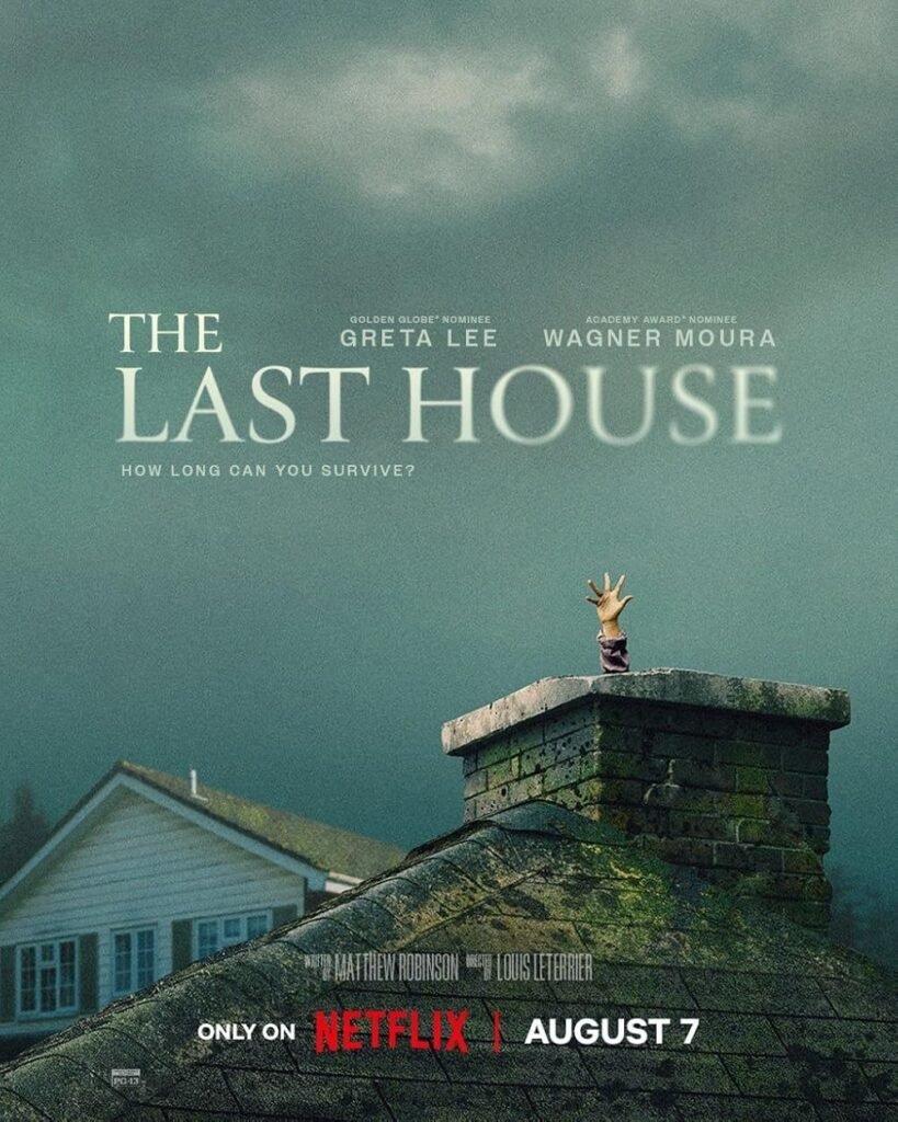 Poster for The Last House starring Greta Lee and Wagner Moura.