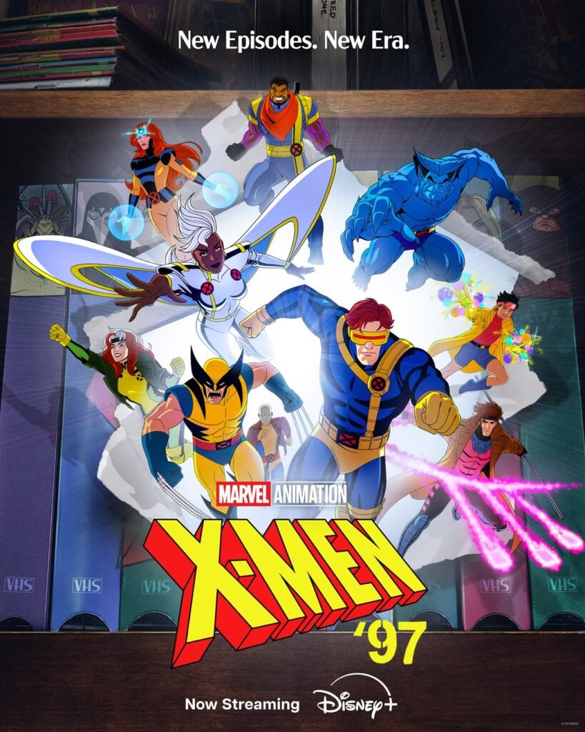 X-Men ’97 Season 2 animated characters in a Disney+ promotional poster