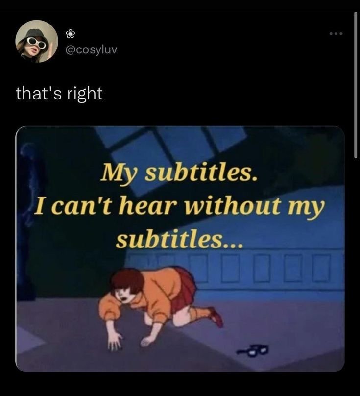 Subtitles Meme for Movie Lovers