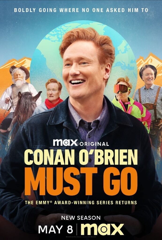 Conan O’Brien Must Go Season 3 poster featuring Conan O’Brien