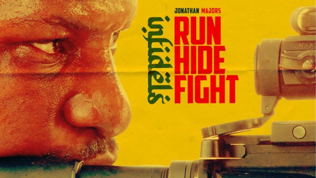 Jonathan Majors on the poster of Run Hide Fight: Infidels