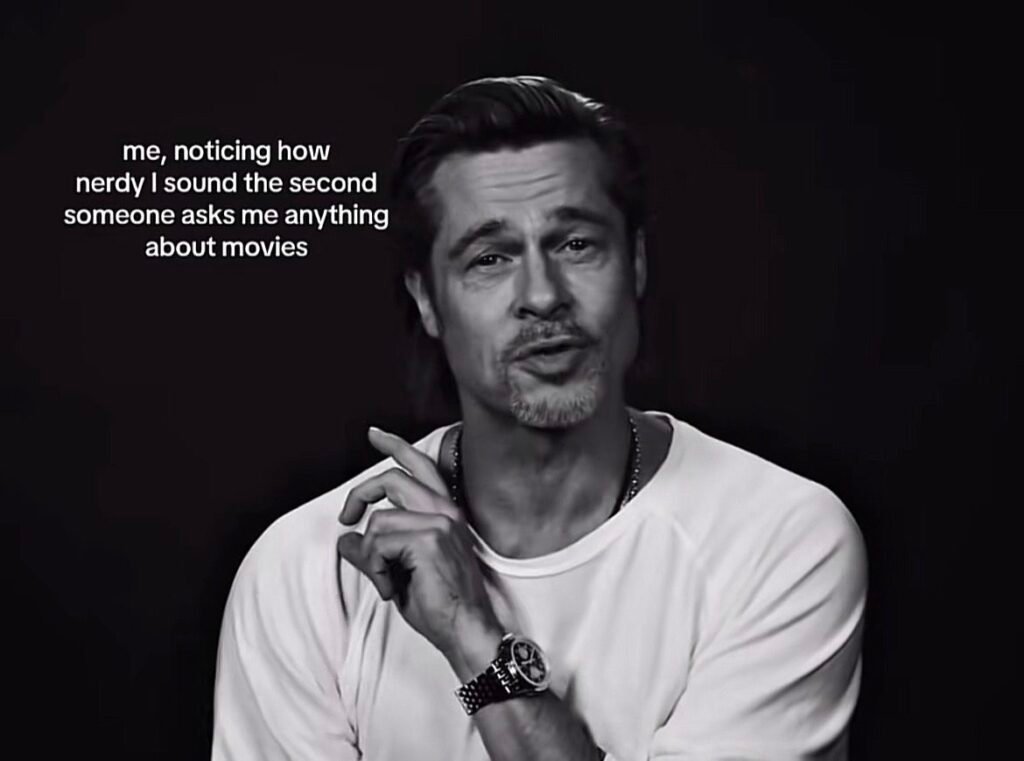 Brad Pitt talking about movies meme