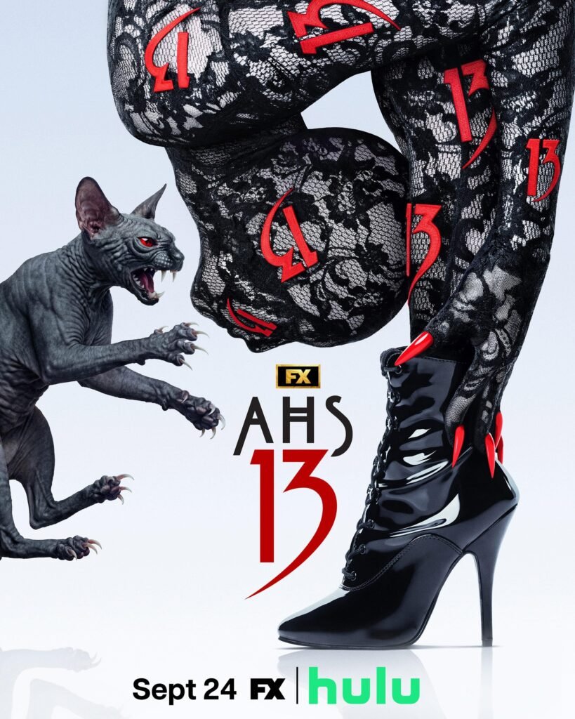 American Horror Story: Season 13 poster featuring a black cat and a high-heeled boot