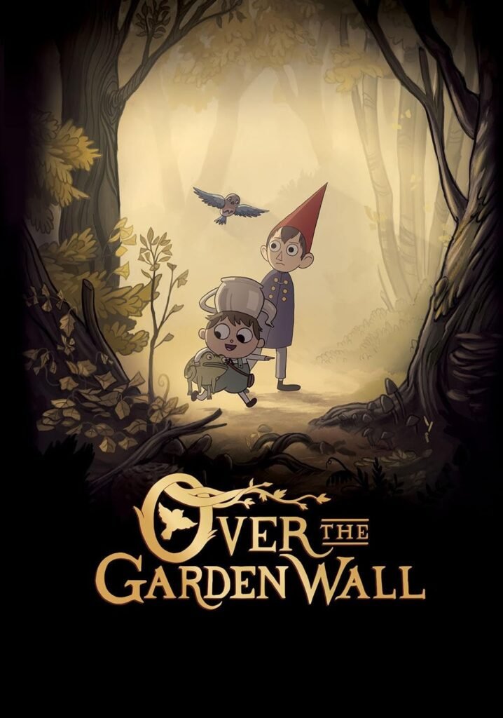 Over the Garden Wall poster featuring Wirt and Greg in the forest