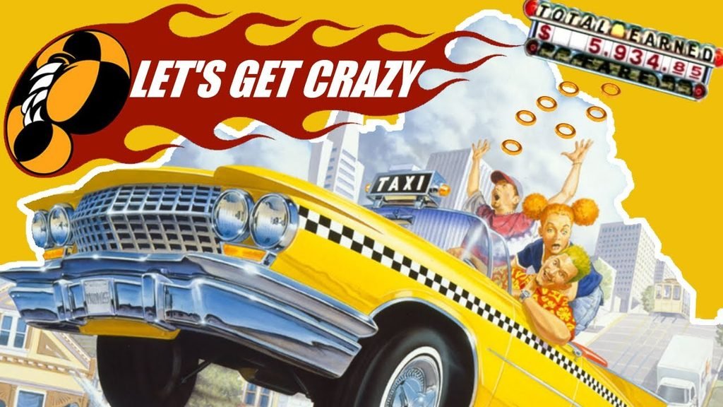 Promotional image for the Crazy Taxi game