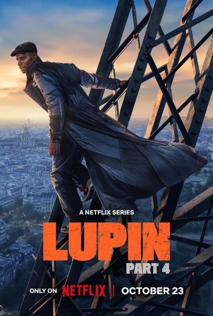 Omar Sy as Assane Diop on the Netflix poster for Lupin Part 4.